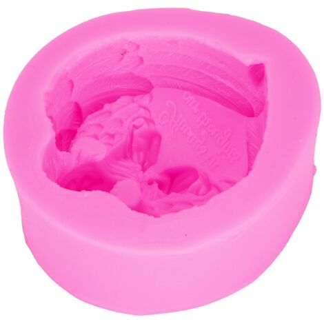 Moule en Silicone Professionnel pour Bougies, Savons, Chocolats et Résine Époxy (Forme Rose)