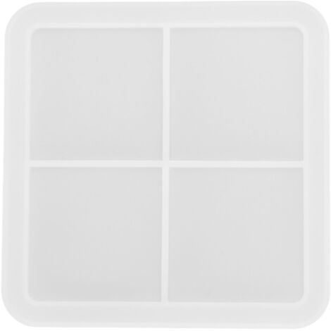 Moule en Silicone Réutilisable pour Savon DIY, Décor Maison, Sous-verre Carré Décoratif