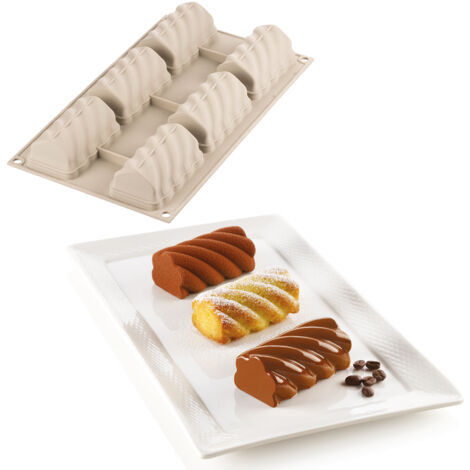 Moule en silicone Silikomart Swing 6 cavités portions individuelles 95 ml