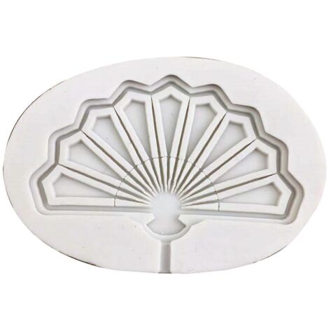 Moule en Silicone Souple pour Pâtisserie, Résine et Argile - Ventilateur Pliable Alimentaire