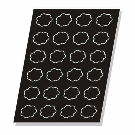 Moule Flexipan® Plaque Silicone 24 Charlottes - Pujadas