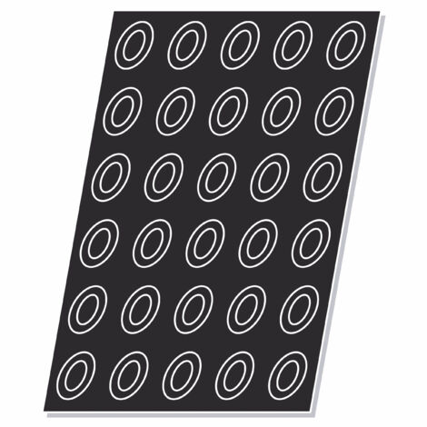 Moule Flexipan® Plaque Silicone 24 Savarins Ovales - Pujadas