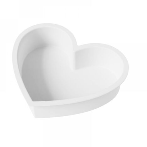 Moule Gateau Coeur Silicone, Moule en Silicone Coeur Saint Valentin, Antiadhésif Moule a Gateau Patisserie Pour Gâteau Fête Des Mères, Gâteau au Fromage -6.77inch5.91inch1.97inch
