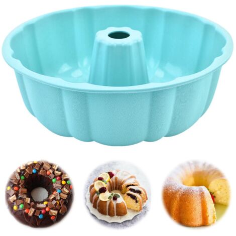 Moule Kouglof, Moule Cake 24 cm, Moules Kouglof Silicone, Moules Baba Au Rhum, Moules à Kouglofs en Silicone, pour Gâteaux, Gelée, Pain