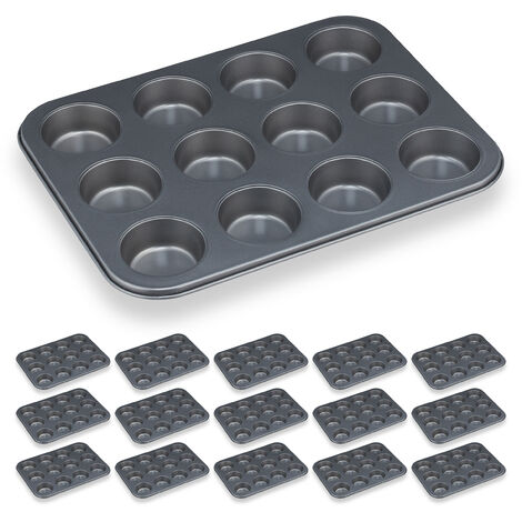 Moules à muffins 30 x 21 cm en silicone (x6) - machine à gâteau