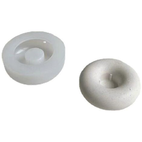 Moule porte-bougies en béton en forme de donut, moule pour boîte de rangement de bijoux et décoration intérieure