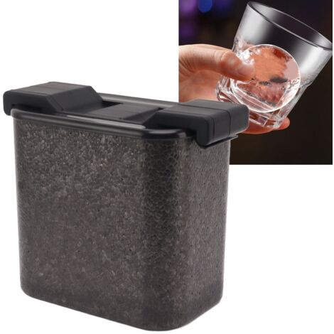 Moule pour boules de glace transparentes Crystal Clear Ice Sphere avec 2 trous pour Whisky, ABS/Silicone premium, Diamètre 6 cm / 2 boules, taille XXL 2.4 po