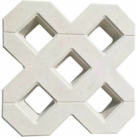 Moule Pour Dalles En Beton Bricolage Square Garden Chemin béton plastique Brique de pavage Propylène Pavement Mold Walkway Jardin Bâtiments Accessoires Moule Beton (40X40CM)