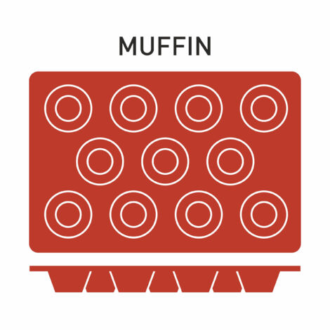 Moule Silicone 11 Muffins Ø 50 mm - Pujadas