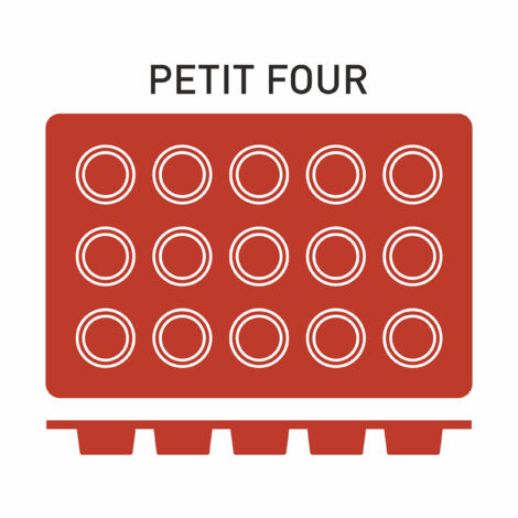 Moule Silicone 15 Petits Fours Ø 40 mm - Pujadas