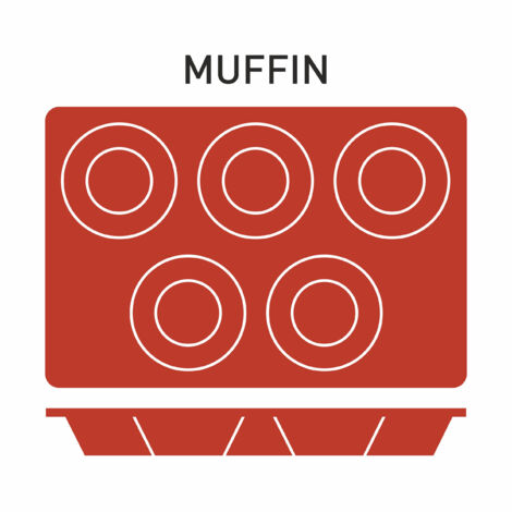 Moule Silicone 5 Muffins Ø 80 mm - Pujadas
