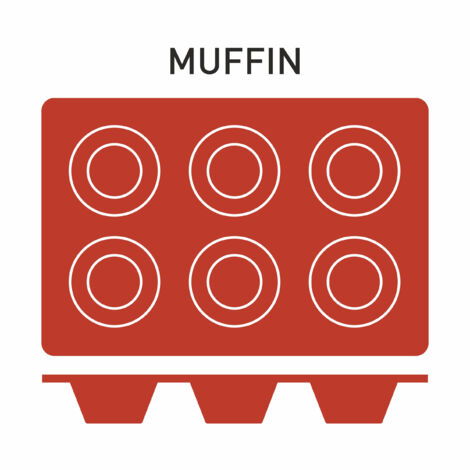 Moule Silicone 6 Muffins Ø 70 mm - Pujadas