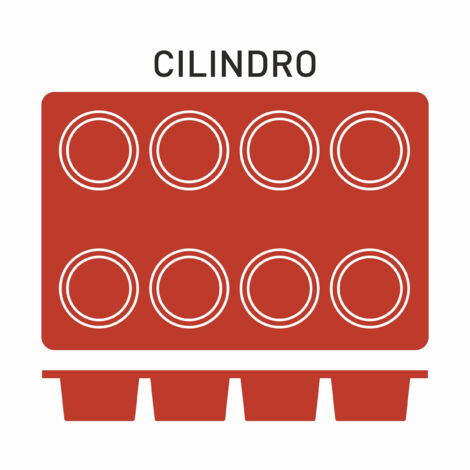 Moule Silicone 8 Cylindres Ø 60 mm - Pujadas