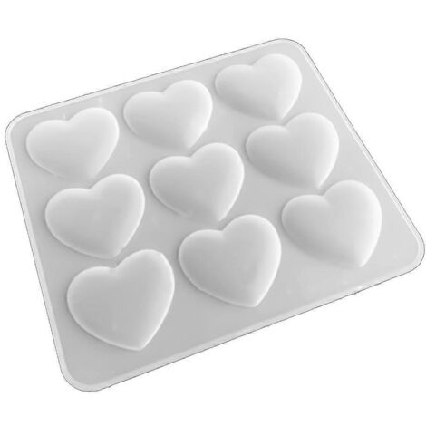 Moule silicone DIY 3D cœur amour, moule à savon artisanal, moule pour argile, décoration artisanale, moule pour résine, moule fait main, cadeau original.