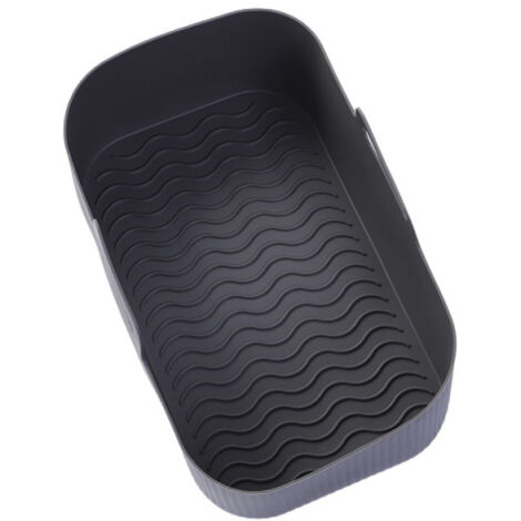 Moule silicone friteuse air 19x12 cm, plaque cuisson antiadhésive facile nettoyage