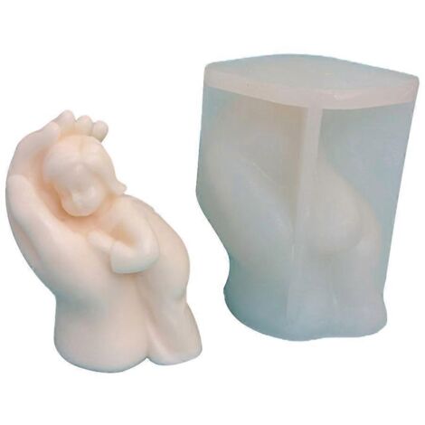 Moules 3D à faire soi-même, moules cylindriques pour bougies, moules en silicone, loisirs créatifs pour la fabrication de bougies