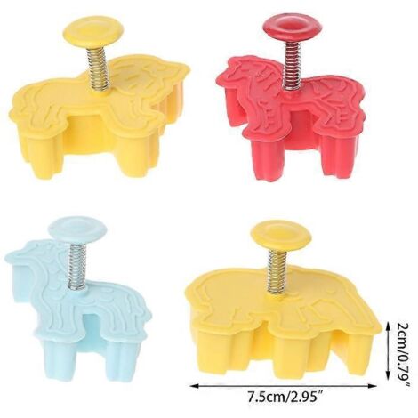 moules à biscuits 3D en plastique en forme d'animaux, emporte-pièces pour fondant et gâteaux, outils de pâtisserie DIY