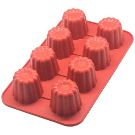 Moules à cannelés, ustensiles de dessert, moule à gâteau en silicone, démoulage facile, pour la cuisine
