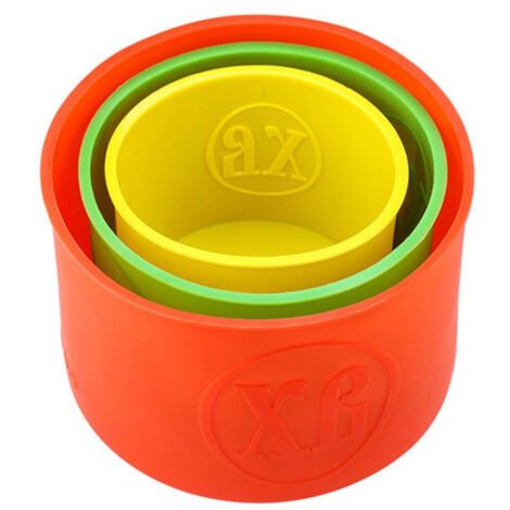 Moules à Gâteau en Silicone Antiadhésif, Lot de 3 Petit Moyen Grand pour Pâtisserie et Cuisson Haute Température