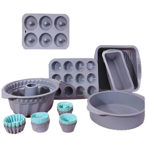 Moules à gâteaux et moules à pâtisserie en silicone gris