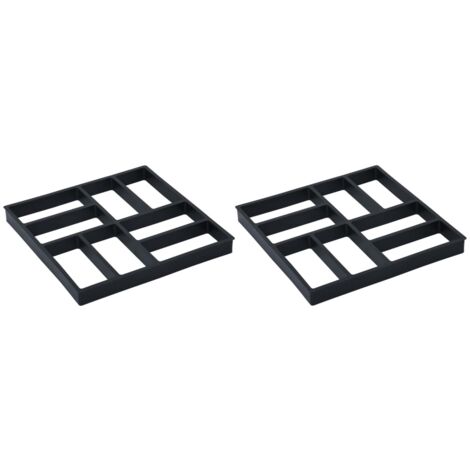 Moules à pavés 2 pcs 40x40x4 cm Plastique