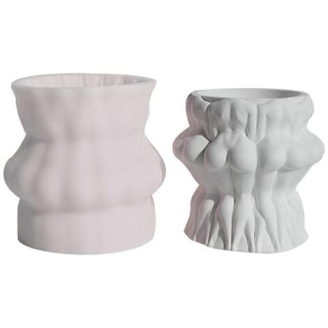Moules en Béton Résine 3D pour Plantes Succulentes - Décoration Intérieure Créative