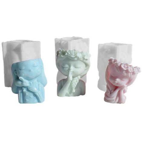 Moules en silicone pour pots de fleurs à faire soi-même, boîte de rangement, moule en résine, moule en plâtre et béton
