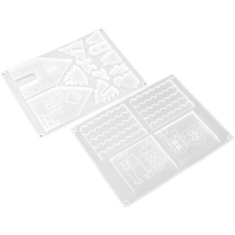 Moules en silicone réutilisables pour créations de Noël murales et de table