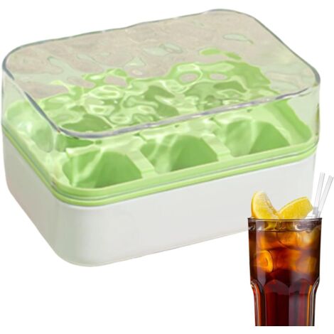 Moules glaçons – design pressé 6 cases libération facile stockage réfrigérateur