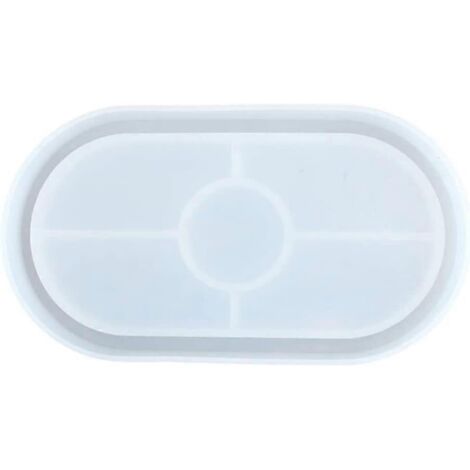 Moules ovales en silicone souple pour sous-verres - pour le moulage avec de la résine, du béton, du ciment et des polymères