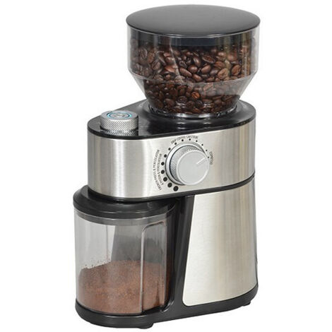 Kitchenchef – Moulin à café inox 230g 200W – 18 niveaux de finesse – Compact et élégant – KSMC265230B