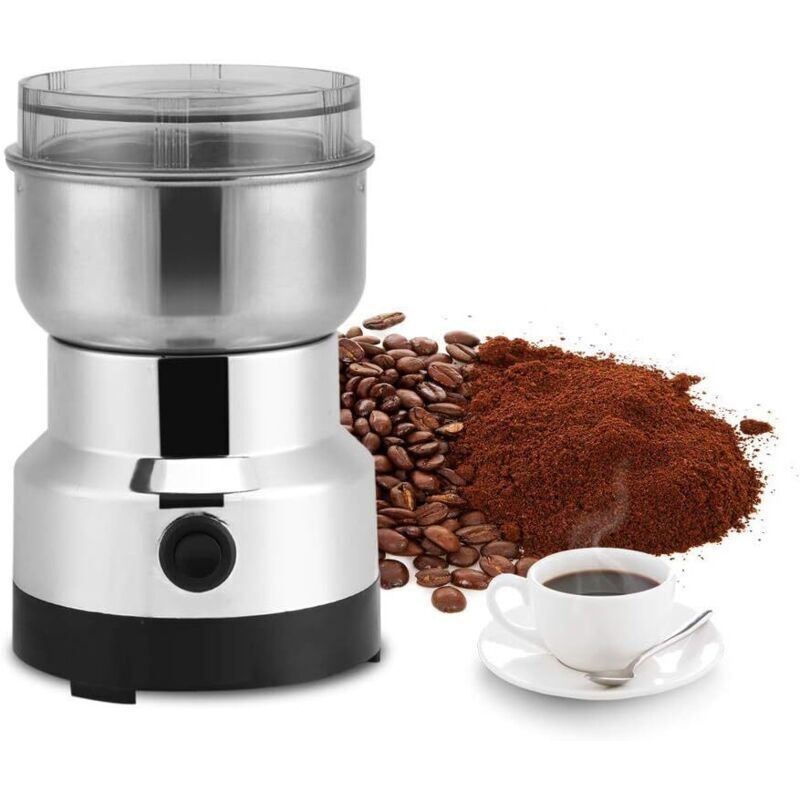 Moulin à café électrique 220V, Broyeur à Graines de Café Broyeur Alimentaire en Acier Inoxydable Moulin à Café Et Mixeur Électrique pour le Grain de