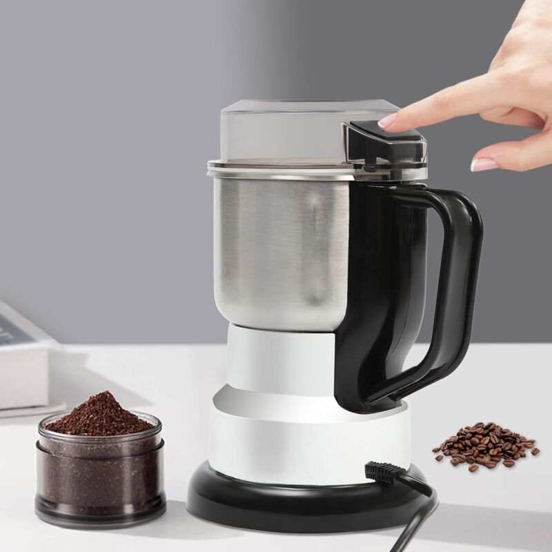 Gojoy - Moulin à café électrique 500g grand moulin à épices avec lames en acier inoxydable Moulin à une touche pour grains de café, noix, épices