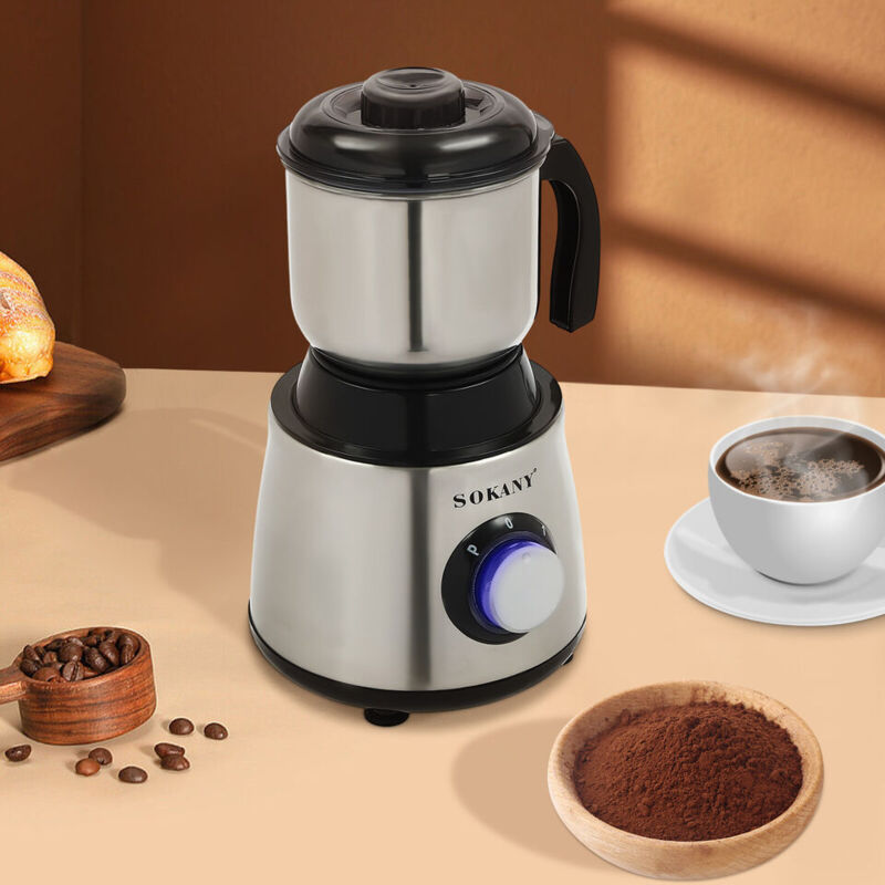 Senderpick - Moulin à café électrique 500W pour moudre les grains de café,les noix,les graines50000r/min