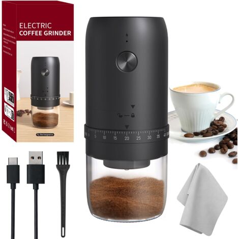 Moulin à Grains Multifonctionnel 150W - Broyeur Électrique Acier Inoxydable Pour Café Épices Herbes - Argent