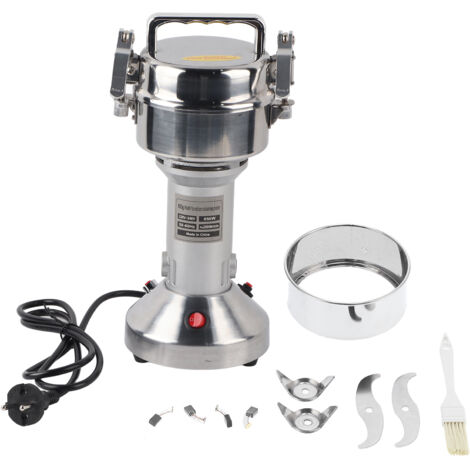 Moulin à café électrique en acier inoxydable 100g, mouture fine pour grains de café, fiche UE 220V