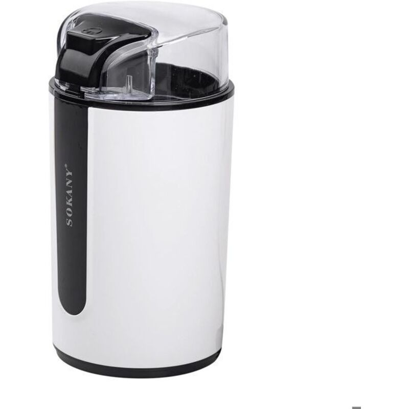 Moulin &agrave; Caf&eacute; Electrique 200W Capacit&eacute; 75g Noir / Blanc