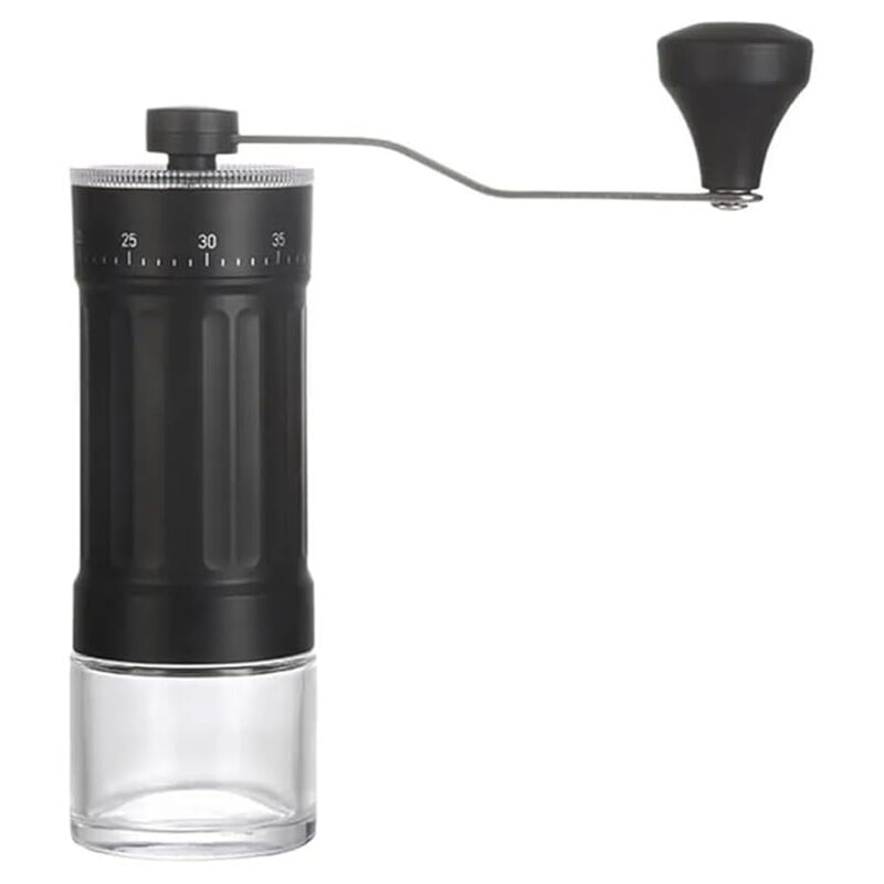 Moulin à café manuel avec fraise conique en céramique, 40 réglages réglables, capacité de 28 g, avec pochette de rangement et brosse de nettoyage,
