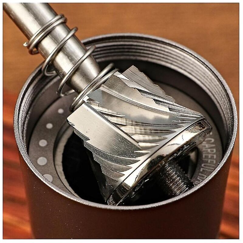 Moulin à café manuel avec réglages réglables Machine à expresso en acier inoxydable 420 meules Maison Camping