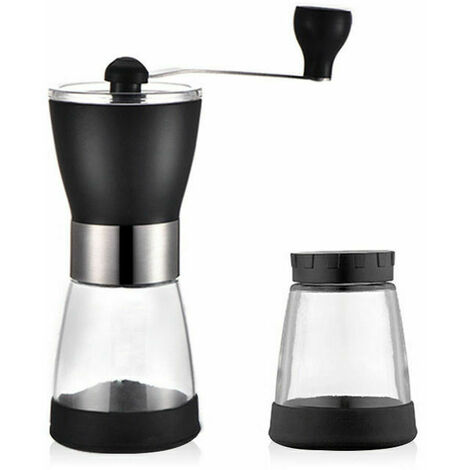 Moulin à Café Manuel, Broyeur à Café Portable Réglable avec Inoxydable Taille Compacte Parfait pour Voyages/Camping/Bureau