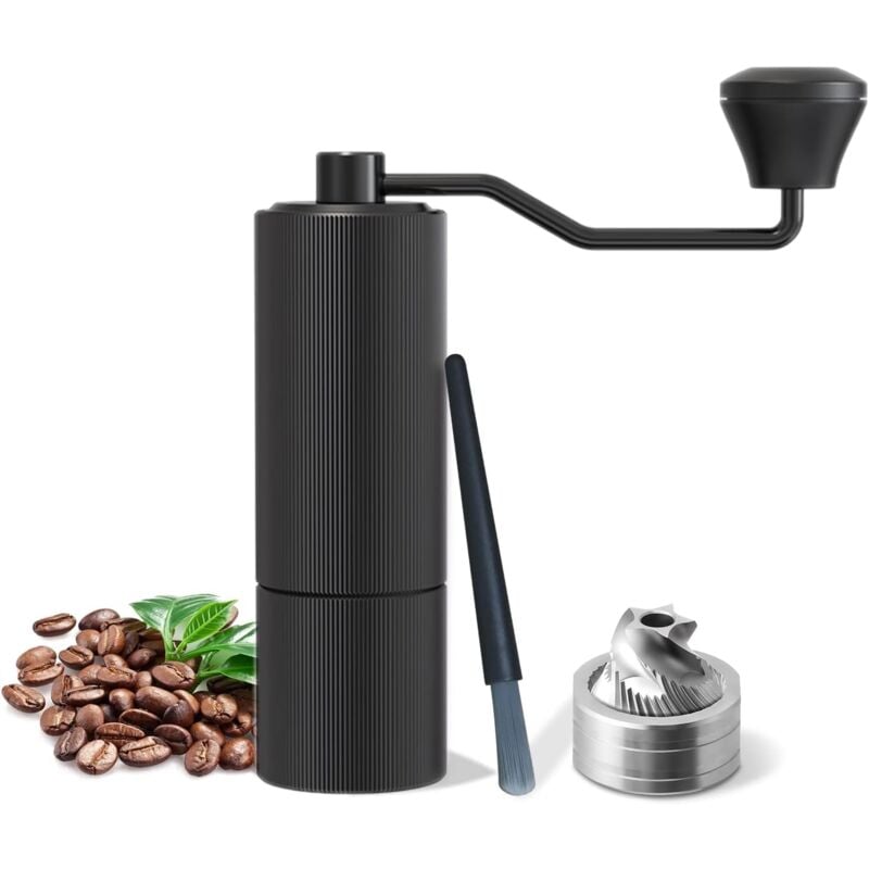 Moulin à Café Manuel, Mouture réglable, Coffee Grinder en Acier Inoxydable,Moulin manuel café Portable
