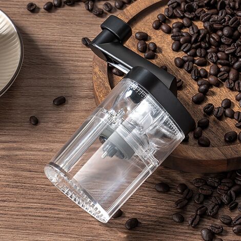 Moulin à café manuel portable avec cœur céramique et finition ajustable, ABS, capacité idéale pour voyage