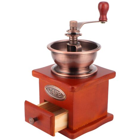 Moulin à café manuel vintage avec manivelle pour moudre les grains à la maison