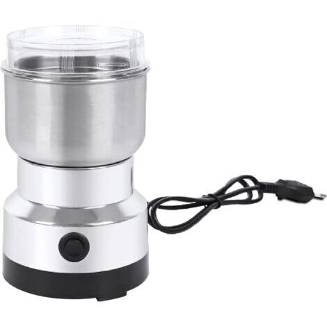 Moulin à café, moulin à épices, moulin à café électrique 150 W, mini moulin à café domestique, moulin multifonctionnel pour herbes, céréales, noix, épices et café