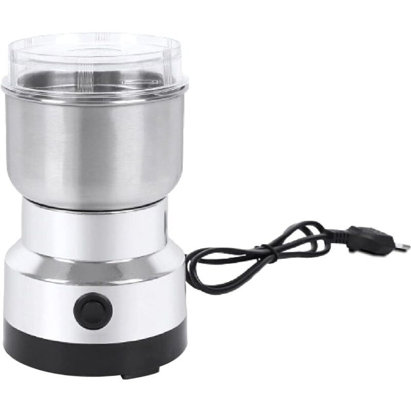 Moulin à café, moulin à épices, moulin à grains de café électrique 150 W, mini broyeur domestique, broyeur d'herbes multifonctions pour grains, noix,