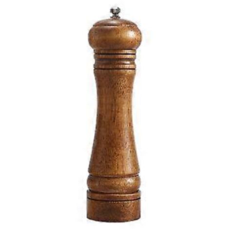 Moulin à poivre, épices et sel en bois massif avec broyeur réglable (5 pouces, 8 pouces, 10 pouces).