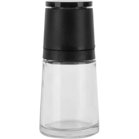 Moulin à Poivre Manuel en Verre - Broyeur à Épices pour Sel, Poivre Noir et Assaisonnements de Cuisine