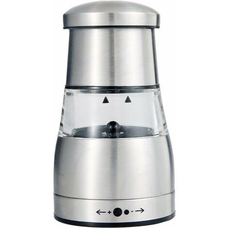 Moulin à poivre ou sel manuel et élégant avec réglage de la mouture, bonne prise en main, corps en acier inoxydable et réservoir grande capacitéAccessoire de rangement pour cuisine