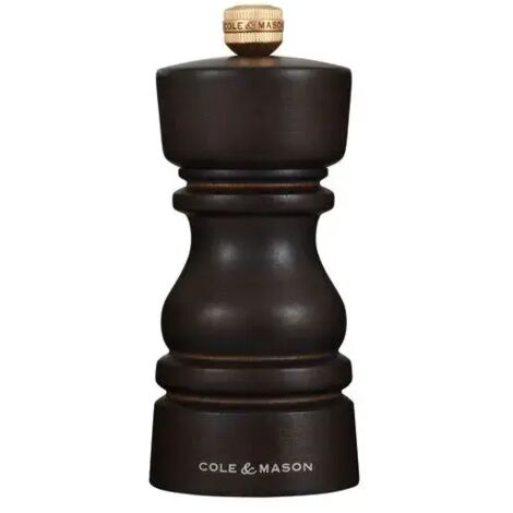 Moulin à Sel London Chocolat 13cm Mécanisme Céramique De Précision Pour Sel - Cole Et Mason