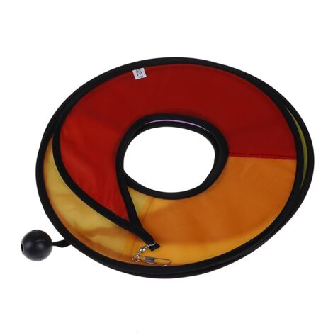 [Moulin à vent décoratif] Moulin à vent spirale arc-en-ciel avec bandes de vent colorées pour jardin et camping - Matériel polyester/PVC - 22cmx110cm - 2 pièces